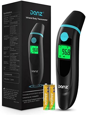 Forehead Thermometer for Adults, 4 in 1 Ear Thermometer for Kids, No Touch Baby Thermometer, Digital Thermometer with Fever Alarm and Object Measurement - Fast, Reliable and Accurate