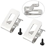 EasyByMall Gürtelclip-Haken, kompatibel mit 18 V 20 V Bohrschrauber, ersetzt N268241 N169778, Stahlwerkzeug-Gürtelhaken für DCD980 DCD785 DCD780 DCF883, 2 Stück