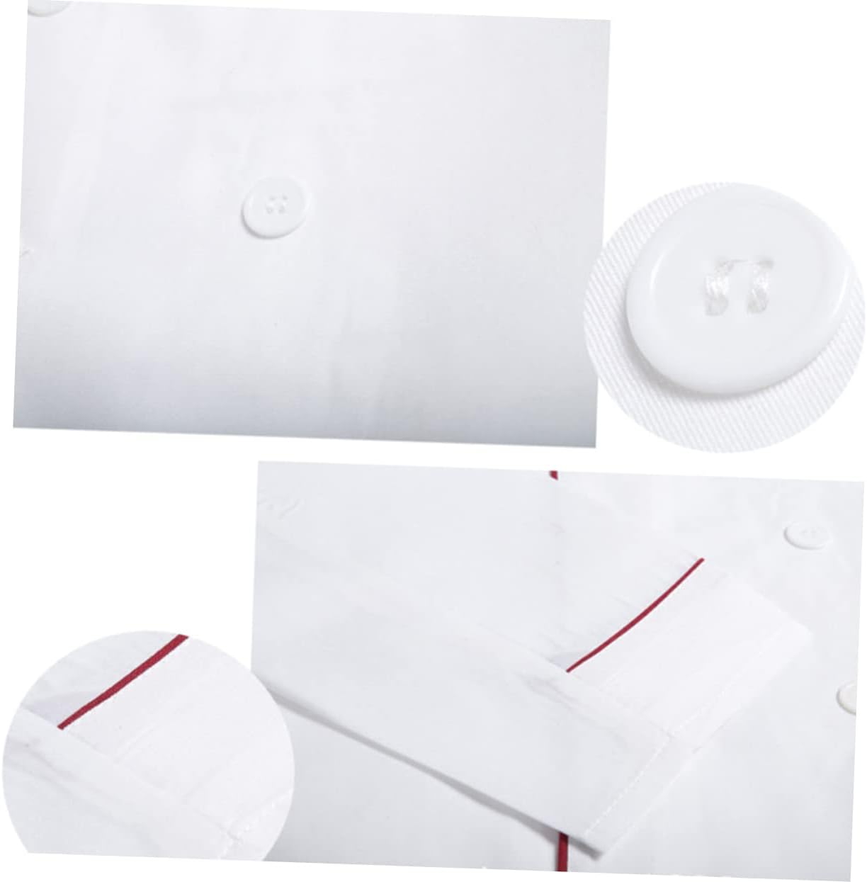 VANZACK Men Chef Shirts for Men White Chef Coat Short Sleeves Casual Catering Jacket
