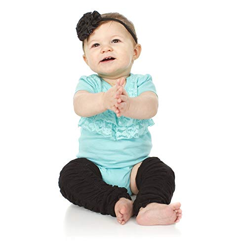 Judanzy Ruffle Baby Leg Warmers For Girls, Toddler, Child (Black) #TOP3