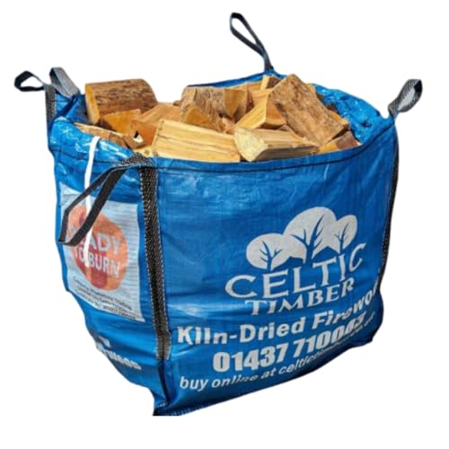 Celtic Timber Kiln-Dried Firewood Logs w/ 10-20% Moisture Content for Wood Stoves & Open Fires - Clean Burning for Home Heating - Hardwood Logs – Available in 22kg Nets or 250kg bulk bags