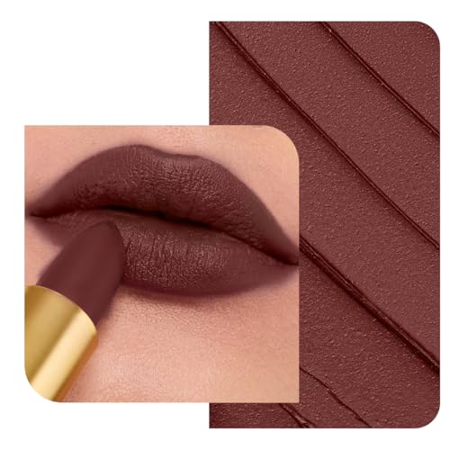 Image of LoveChild Masaba 90s Drip Pantastic (Wine Red) Luxe-Matte Lipstick with Intense One-Swipe Color Payoff in High-Pigment HD Creme Matte Formula, 4gm