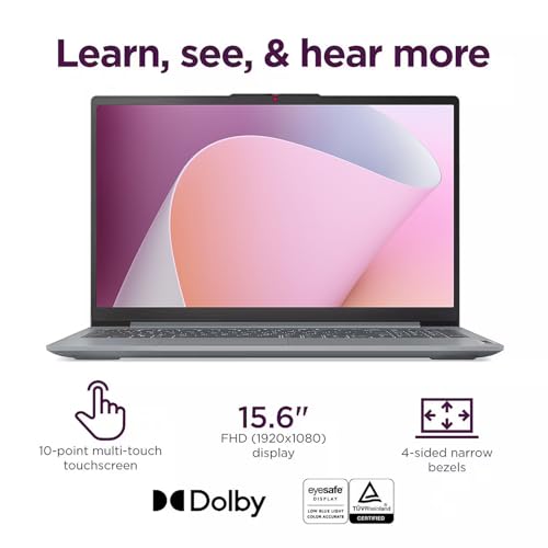 IdeaPad Slim 3 Linux Laptop, 15.6" FHD Touchscreen Laptop, 8-Core AMD Ryzen 7 5825U, 16GB RAM, 2TB SSD, Keypad, SD Card Reader, PDG HDMI Cable, Linux Ubuntu OS - Notebook - Immagine 2