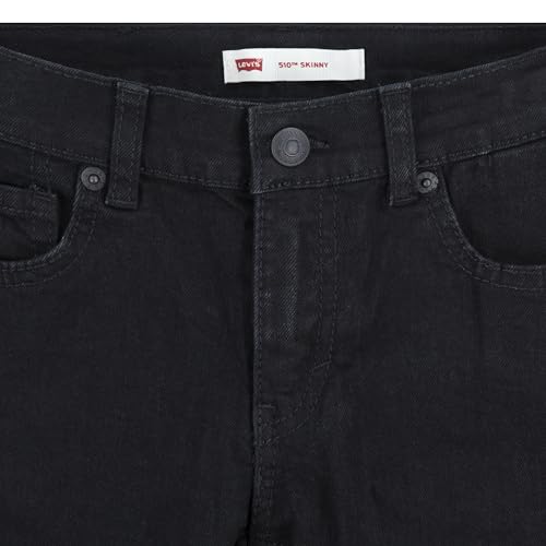 Levi's Garçon Lvb 510 Skinny Fit Jean Class Jeans , Black Stretch, 12 ans