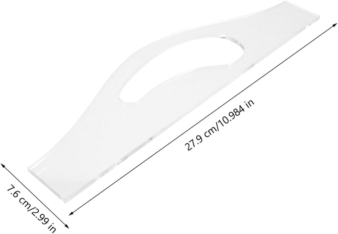 COLLBATH Acrylic Cutting Board Handle Template Stencil for Accurate Shaping Lightweight Woodworking Tool for Projects Versatile Design Compatible Multiple Materials