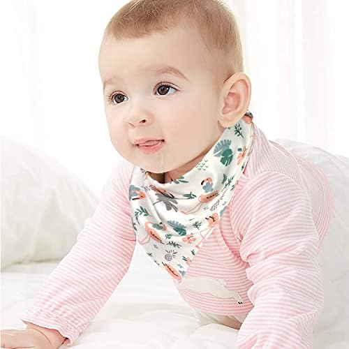 GRPSKCOS Baby Bandana Dribble Drooling Bibs for Infant Newborn Boys Girls 10 Pack Teething Bibs with Adjustable Snaps Soft and Absorbent