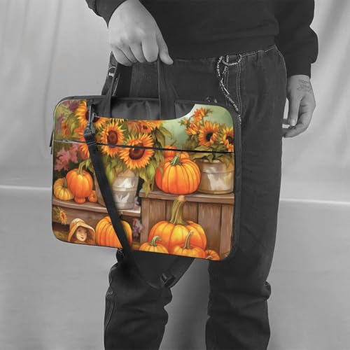 Bolso Maletín para Laptop diseño Girasol Otoñal 14 pulgadas miniatura 6