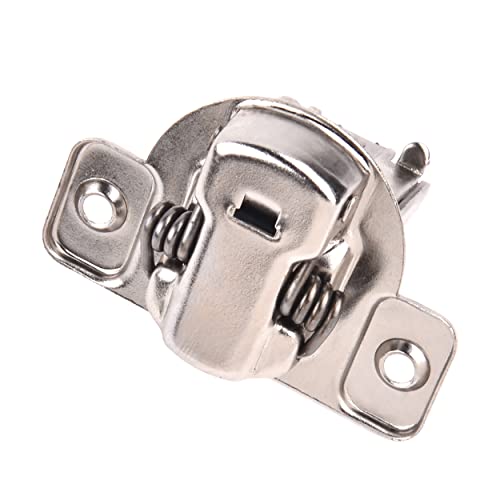 Amazon Basics Ab-4012, Nickel Plated Steel, Soft Close Cabinet Hinges, 1/2 Inch Overlay, 25-Pack, 1/2-Inch, 25 Count #TOP4