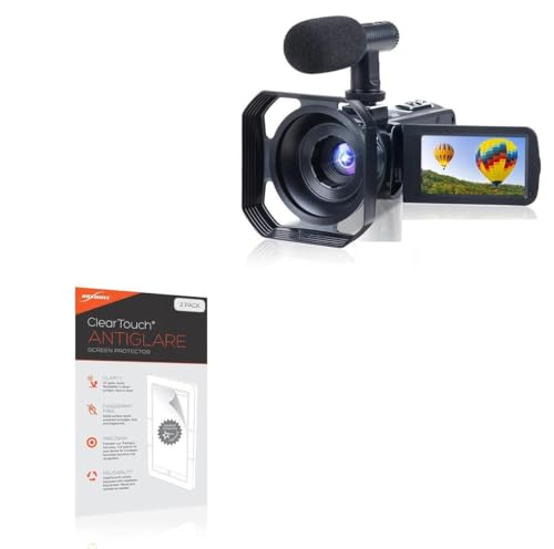 BoxWave Screen Protector Compatible with CamPark AC08 (3 in) - ClearTouch Anti-Glare (2-Pack), Anti-Fingerprint Matte Film Skin