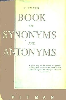 Hardcover Pitman's Book of Synonyms and Antonyms Book