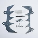 EasyByMall Komplettes Hunde-Stoßstangen-Spikes-Set für MS441 MS661 Kettensäge 064, mit Seitenabdeckung, Hundekoffer, Schrauben und Muttern
