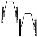 Invictus Universal Vehicle Seat Slider Track Set for Aftermarket Seats (Pack of 2)