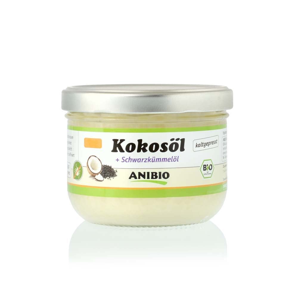 Bio Kokosöl Kaltgepresst 400ml 5% Bio-Schwarzkümmelöl Naturprodukt
Bio Kokosöl Kaltgepresst für Haare und Haut 400ml 5% 