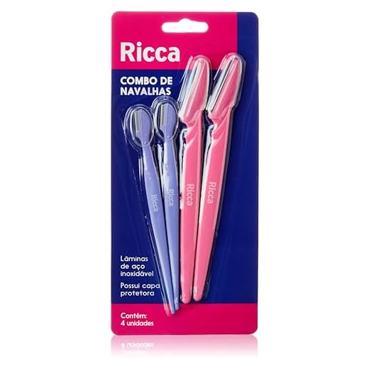 Ricca Navalha Para Sobrancelha Ricca (4 Unid)