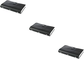 Tofficu 3 Peças Porta-Cartão De Crédito Carteira De Bolso Carteira De Couro Bolsa De Ombro Carteira Porta-Cartão De Couro Bolsas Pretas Porta-Crédito Id Recipiente De Crédito