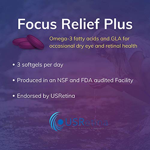 Focus Relief Plus & Focus Blue Light Supplement | Daily Vitamin Variety Pack | Supplements For Eye Health | Dry Eye Relief Vitamin 30 Day Supply & Blue Light Protection Vitamin 30 Day Supply #TOP2