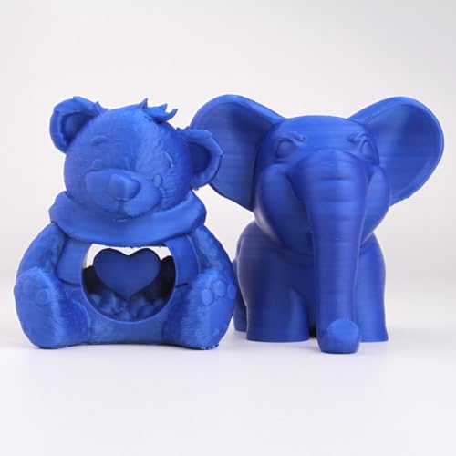 Image of eSUN PLA Filament 1.75mm, 3D Printing PLA Basic Filament 1.75mm Dimensional Accuracy + /- 0.03mm, 1kg per Carboard Spool, 4KG 3D Printer Filament, Fire Engine Red+Blue+Cold White+Black
