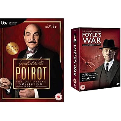 Agatha Christies Poirot - Series 1-13: The Definitive Collection [DVD] & Foyle's War Complete Collection - Remastered