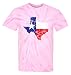 Distressed Texas Map Men's T-shirt Tee