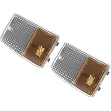 Turn Signal Light 2Set of-Tail Left Side Clear Amber Lens Marker Parking Corner Lamp for Chevy for Caprice Base/Classic LS Brougham 1987-1990