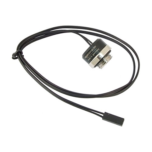 Alphacool 17596 Sensore Di Temperatura Piatto G1/4 - Per Raffreddamento A Liquido PC, Colore Nero, Filetto Standard - 6