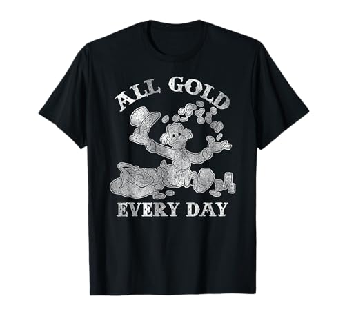 T-shirt Disney Scrooge McDuck All Gold pour fan de bande dessinée