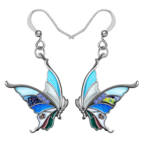 Pendientes mariposa de aleación el regalo de joyería ideal para el cumpleaños