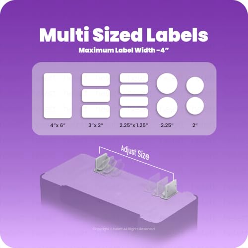 Image of helett H30C USB Direct Thermal 4x6 Shipping Label Printer(Barcode) Adjustable Label Size|203DPI Resolution|152mm /s Printing Speed Compatible with Windows,Mac,Linux Chrome OS|White(1Year Warranty)