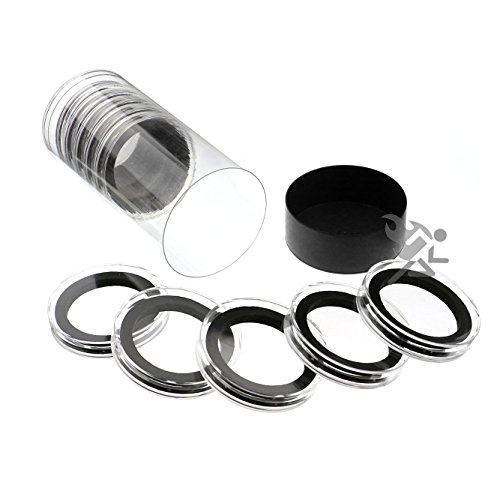 Tubos y 10 porta monedas de 38mm para 2oz Queen's Beast miniatura 1