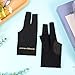 Pengxiaomei 6 Pcs Pool Gloves Billiards Left Hand, 3 Fingers Shooters Snooker Cue Sport Gloves Billiards Glove for Women or Men Billiard Accessories