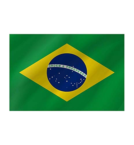 R&F srls Bandiera Brasile Nazionale Tessuto Misura Standard 90 X 150 cm