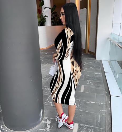 Image of Nimsruc Womens Autumn Casual Sexy Long Sleeves Bodycon Dress Basic Pencil Midi Club Dresses