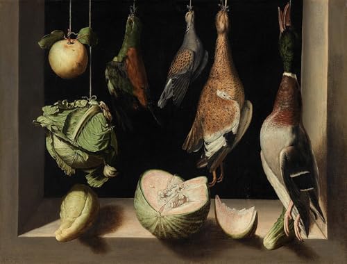 Tableau nature morte Juan Sánchez Cotán pour chambre 60x90cm