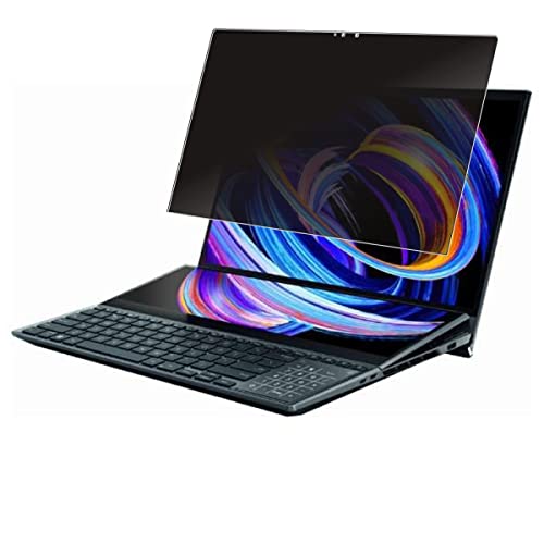 ClearView(�N���A�r���[) ASUS Zenbook Pro Duo 15 OLED UX582 2022�N���f�� 15.6�C���`�p 4way �̂������h�~ �t�� �ی� �t�B���� ��� �ɓ\�� �v���C�o�V�[�ی� �^�C�v ���{��