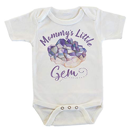 Witty and Bitty Mommy's Little Gem in Purple Onesie/Bodysuit