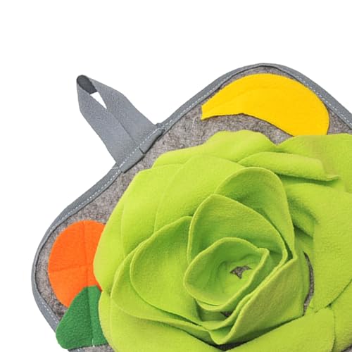 Gralara Tapete de forrageamento de coelho, almofada para cheirar chinchilas com alça, jogo interativ