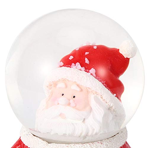 Bola de cristal de natal, resina leve de enfeite de bola de natal e vidro estável e resistente fácil