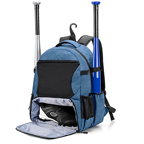 Dsleaf Baseball Backpack With Separate Shoe Space, Softball Bat Bag Holds Up To 4 Bats, Hence Hook And Multi Pockets For Essentials #TOP18