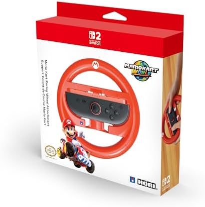 HORI Mario Kart Racing Wheel Attachment for Nintendo Switch 2 (Ma...
