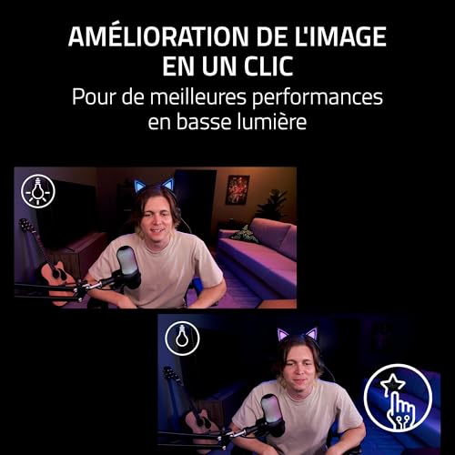 Webcam 4K Razer Kiyo V2 HDR avec objectif ultra grand angle et cache de sécurité - 5