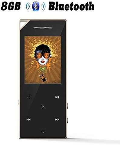 8GB Bluetooth 4.0 MP3 Player with Speaker Portable MP3 Players Lossless Sound Music Player with FM Radio Voice Record-Support 64GB Micro SD Card Slot