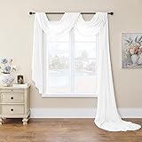 Vielseitige Verwendung: Verwenden Sie diesen Vorhangschal für Schlafzimmer-, Ess- oder Wohnzimmerfenster oder als Betthimmel, Terrassenüberdachung, Hochzeits- oder Geburtstagsdekoration.