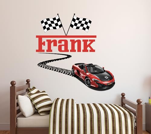 Vinilo Decorativo Supercar Personalizado para Niños miniatura 6