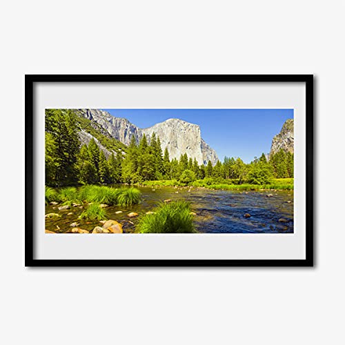 Affiche encadrée 60x40 cm Le lac Mount Las Nature cadre MDF Tulup
