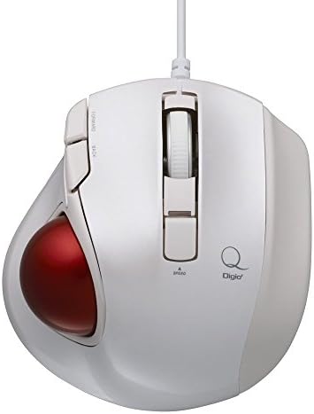 Nakabayashi Co,Ltd. Digio2 Wired Trackball 5 Button (White)