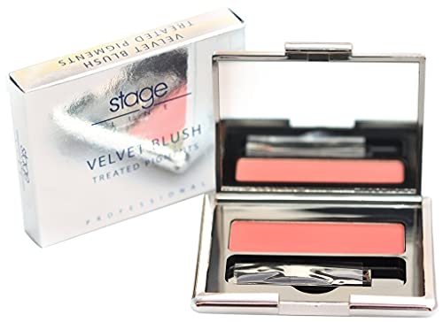 Stage Line Colorete Velvet Blush Color CA Maquillaje para pómulos a base de pigmentos tratados y recubiertos para obtener una aplicación y un tacto extra suave. (24ml, rosa)