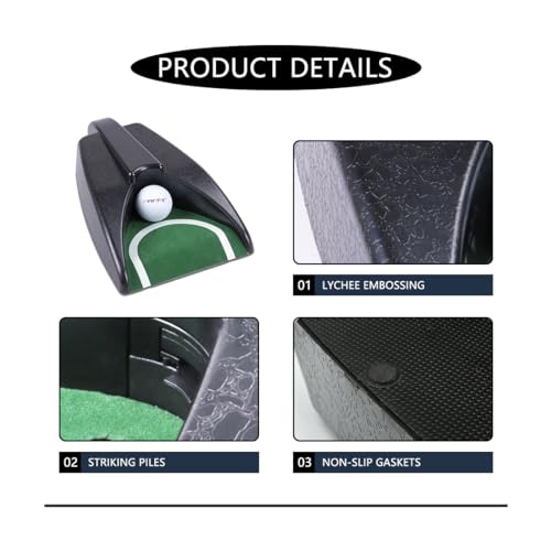 ANMEISH Golf Automatic Putting Cup, Golf Ball Returner Ball Automatic Putting Returning Machine Practice Hole for Indoor Outdoor Golfs Practice - Image 4