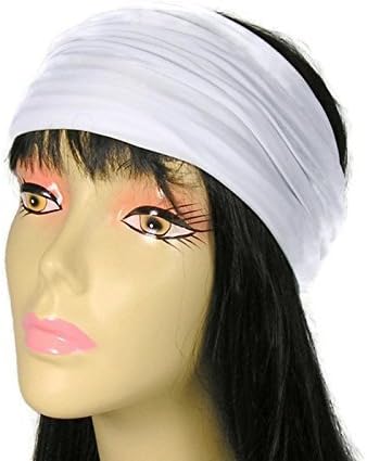 All Cotton White Head Wrap Pure Cotton It Breathes Head Wrap Yoga Cotton Headband Unisex Head Wraps Tennis Head Wraps Summer Head Wraps Fitness Head Wraps Custom Sizes