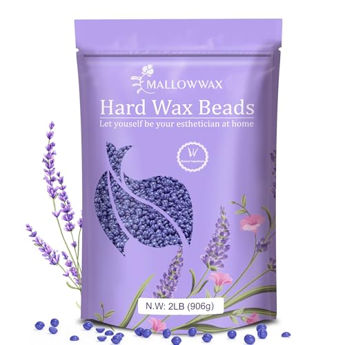 Image of Mallowwax - Lavender - Wax Beads for Hair Removal -Stripless Refillable 2LB
