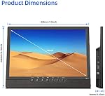 Othoig14'' Portable TV,Small TV with Batterys-HDMI,USB,AV Slot and 1 Antenna,Remote Control,12 Volt car Cable/AC for RV car/Camping/Kitchen